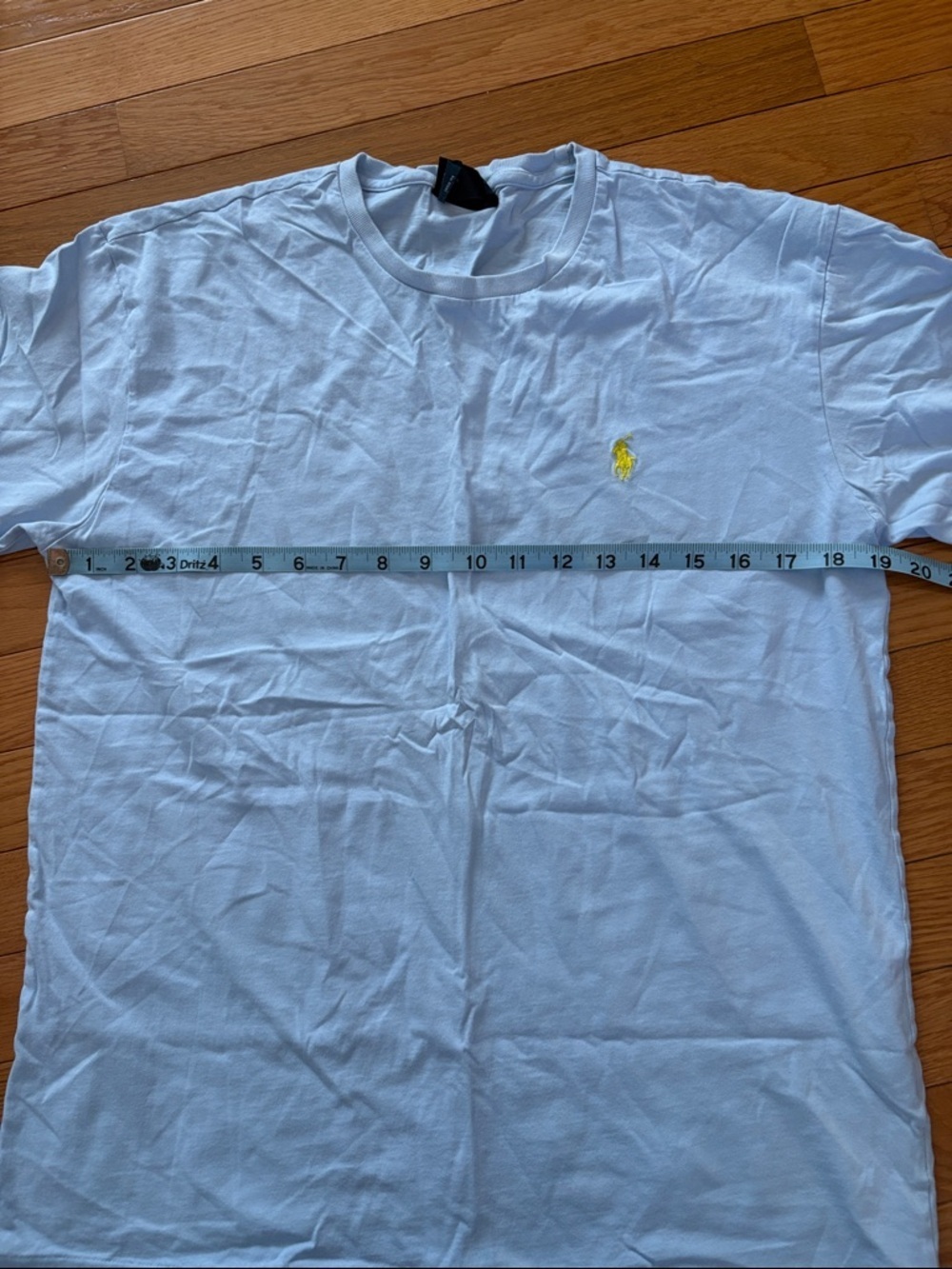 Ralph Lauren Light Blue Short Sleeve Tee with Yellow Pony Logo - Picture 5 of 6